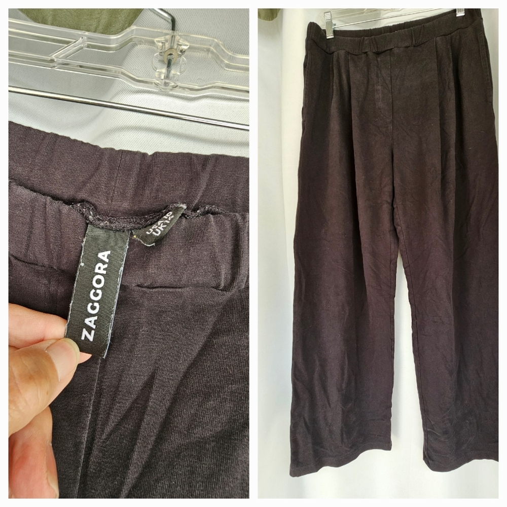 Zacorra • Black Wide Leg Weekenders • Womens Size 10